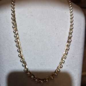 Napier Gold and Pearl Necklace
